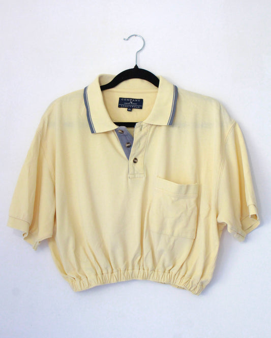 Polo Cropped, jaune, S-M